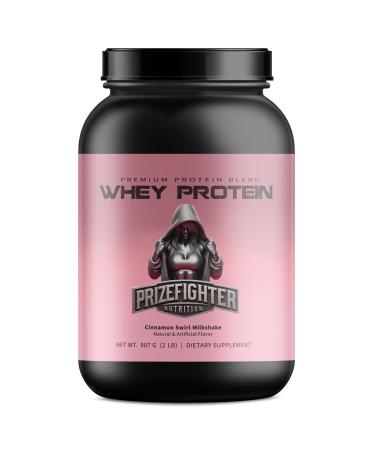 Cinnamon Whey Protein Powder (2 lb). Whey Protein for Women and Men. 25g Protein Helps with Muscle Gain and Recovery. Manufactured in The USA.