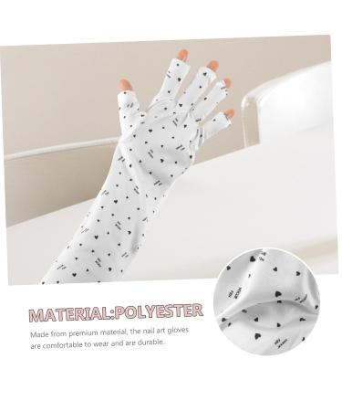 minkissy 6 Pairs Nail Gloves Protector Polyester White - Buy Online on GoSupps.com