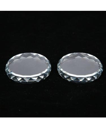 2PCS Nail Art Painting Glass Board - Color Toning Palette for Makeup Display and Cosmetic Mixing Tools - Buy Online on GoSupps.com