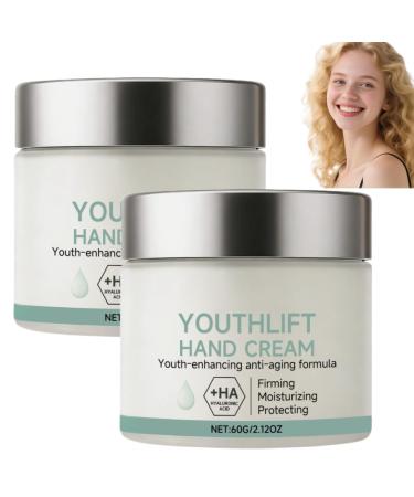 Nuvilo Youthlift 2-Pack Hand Creams for Dry Hands: Moisturizing Firming with Hyaluronic Acid Anti-Aging Hand Lotion for Wrinkles Nourishing Repair for Women and Men