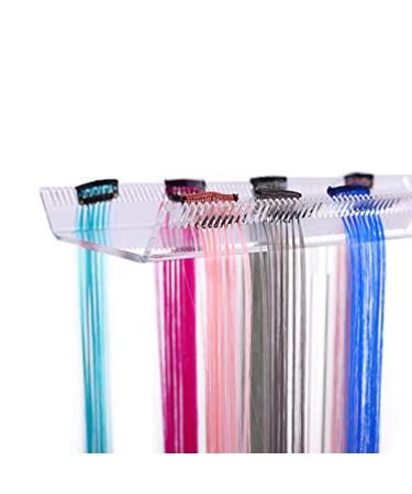 Acrylic Hair Extension Display Stand Double Sided Transparent Holder for Salon Home Wig Stand Hair Hanger Display Hair Separator stand for Hair Salon Home - Buy Online on GoSupps.com
