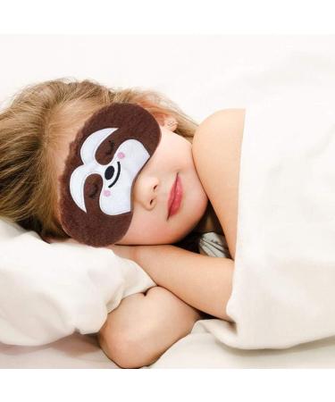 2 Pack Cute Cartoon Bradypod Sleep Masks for Girls - Soft Plush Blindfold for Women, Perfect for Travel, Nap, and Night Sleeping - Buy Online on GoSupps.com