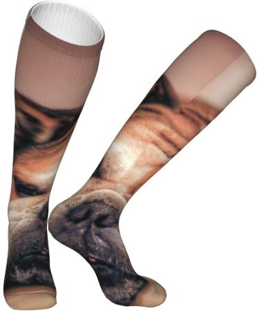 English Bulldog Compression Socks for Men & Women - 15-20 mmHg Circulation Support for Running & Cycling - Buy Online on GoSupps.com
