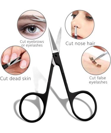 CanEve Craft Scissors Professional Eyebrow Scissor for Nails Eyebrow Nose Eyelash Cuticle Stainless Steel Scissors Curved Pedicure Makeup Tools Scissors - Buy Online on GoSupps.com