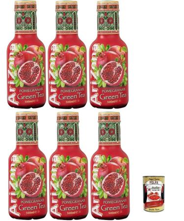 Italian Gourmet E.R. Arizona Original Set of 6 Green Teas Flavored with Grana Padano Apple 50cl + Italian Gourmet Polpa 400g