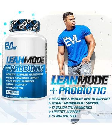 Evlution Nutrition Leanmode + Probiotic - 15 Billion CFUs Digestive Support Capsules (40 Servings) - Buy Online on GoSupps.com