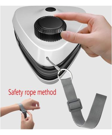 Window Cleaner Wipers Double-Sided Window Cleaner Glass Cleaning Brush Glass Wiper Household Cleaning Tools with Anti-Falling Rope for High-Rise Double/Three floors Glazed Windows A 5 26mm - Buy Online on GoSupps.com