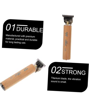 FRCOLOR Electric Shavers 1 Set Ttype Electric Masher Beard Trimmer Shaver Men Wooden Hair Scissors Mens Modeling Beard Trimmer - Buy Online on GoSupps.com