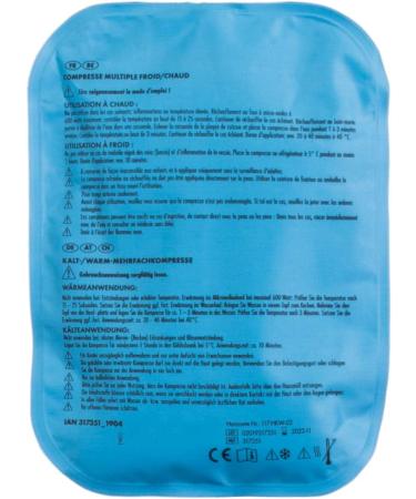 Brandseller Adjustable Warm-Cool Compress Set - Reusable Gel Pad for Back & Abdomen - Velcro Band - 23x17 cm - Blue/Red - Buy Online on GoSupps.com