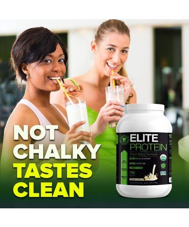 Organic Plant Based Vanilla Protein Powder - Muscle Recovery & Meal Replacement Shake - USDA Organic, Non-GMO, Dairy-Free - Vegan - 30 Servings, 2.64 lb - Buy Online on GoSupps.com