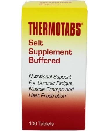 Thermotabs Buffered Salt Supplement - 100 Tablets | Optimal Hydration & Electrolyte Balance for International Shipping - Buy Online on GoSupps.com