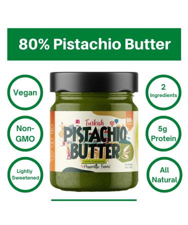 Peppertux Farms Premium Pistachio Butter Bundle - 2 Jars of 7 oz | Turkish Antep Pistachios | Peanut Butter Upgrade - Buy Online on GoSupps.com