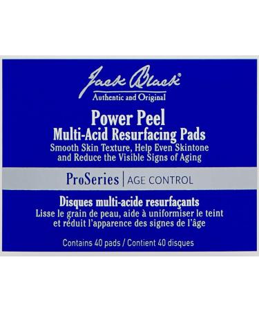 Jack Black Power Peel Multi-Acid Resurfacing Pads 45 Count - Effective Exfoliation Treatment - Buy Online on GoSupps.com