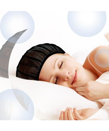 Chuarry 4 PCS Mesh Sleep Bonnet Set for Women - White, Pink, Blue, Black - Buy Online on GoSupps.com