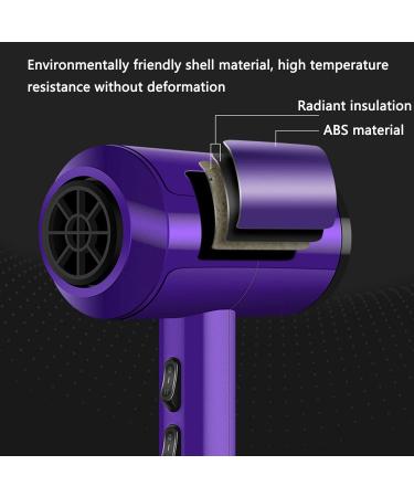 Hair Dryer Hairdryer Hairdryers for Women Cordless Travel Blow Dryer Hair Dryers Lightweight Household Small Power Negative Ions Hot and Cold Air (15.5X21X8cm Purple) 15.5X21X8cm Purple - Buy Online on GoSupps.com