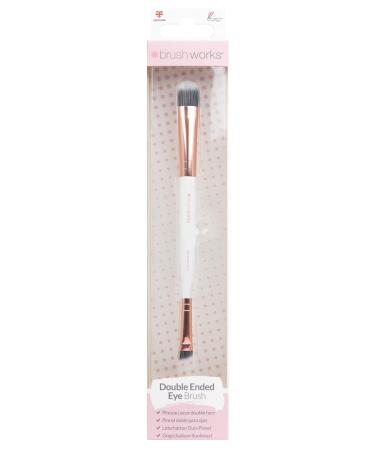 Brushworks Double Ended Eye Brush White/Gold 100 g
