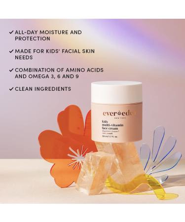Evereden Kids Happy Face Duo (Melon Juice) - Multi-Vitamin Face Wash & Face Cream Set - Clean & Vegan Skin Care for Kids 3+ - Moisturizing Nourishing & Protective Skin Care Set - Buy Online on GoSupps.com