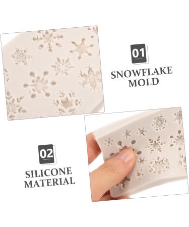 OUNONA Snowflake Silicone Mold Kitchen Supplies Large Silicone molds Baking Supplies Small Mold Fondant Cake Silicone Food molds Cake Mold Candy Snowflake soap Chocolate Dry Pace Food - Buy Online on GoSupps.com
