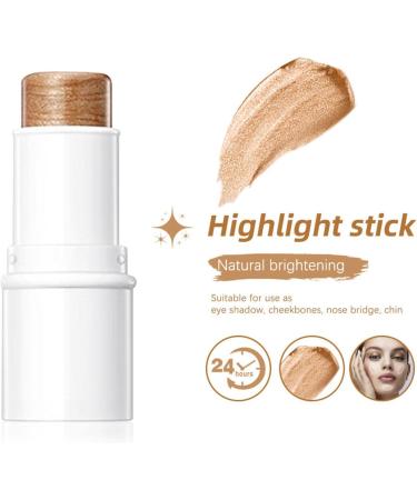 Multifunctional Makeup Stick 3D Highlighter Blush and Rouge Lip Stick Waterproof Highlighter Blush Stick Cream Texture Anti-Sweat Makeup Stick for Cheeks Lips and Eyes Highlighter (No. 01) - Buy Online on GoSupps.com