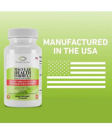EyeScience Macular Health Beyond AREDS2 Formula with Lutein, Zeaxanthin, Bilberry & Vitamins - 60 Day Supply - Buy Online on GoSupps.com