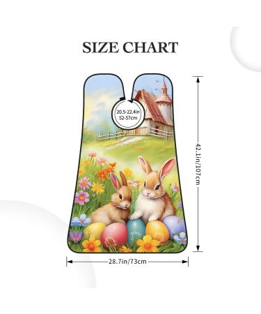 Shop Cute Cartoon Easter Bunny Shaving Bib - Waterproof Beard Apron | Perfect Gift for Dad - One Size Fits All - Buy Online on GoSupps.com