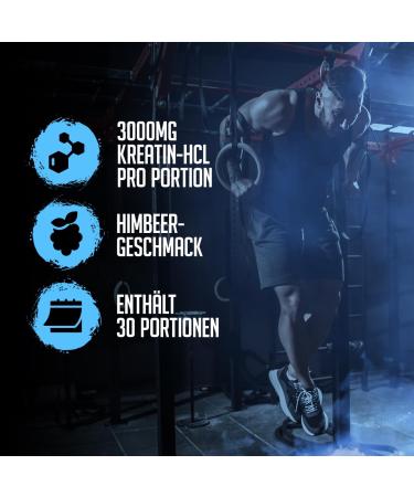 Demon Labz High-Dose Creatine Gummy Bears - 3000mg Creatine HCL Vegan Lab Tested Blue Raspberry Flavor - 90 Gummies - Buy Online on GoSupps.com