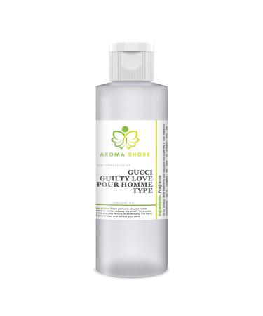 Perfume Oil - Our Impression Of and compatible with Gucci Guilty Eau De Parfum Homme Type 100% Pure Uncut Body Oil Our Interpretation Perfume Body Oil 4 Fl Oz (Pack of 1)