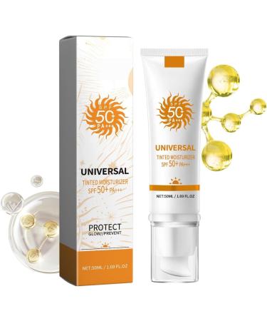 Universal Tinted Sunscreen for Face SPF 50 PA+++ Moisturizer Hydrating Essence Face protection solaire apaisante non grasse Enlever Les Taches Pigmentaires Water Resistan 2 b tonnets - Buy Online on GoSupps.com