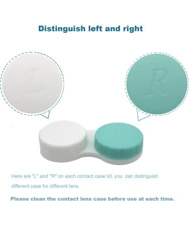 12 PCS Colorful Contact Lens Case | Portable Left/Right Eyes Box Holder for Travel, Work & Home - Bulk Storage Kit (3 colors) - Buy Online on GoSupps.com