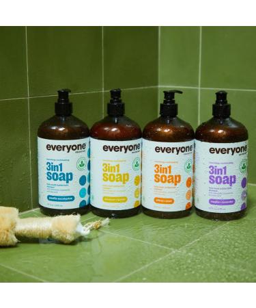Everyone Pacific Eucalyptus 3-in-1 Soap - 32 oz | Natural Eco-Friendly Body Cleanser for All Skin Types | Shop Internationally - Buy Online on GoSupps.com