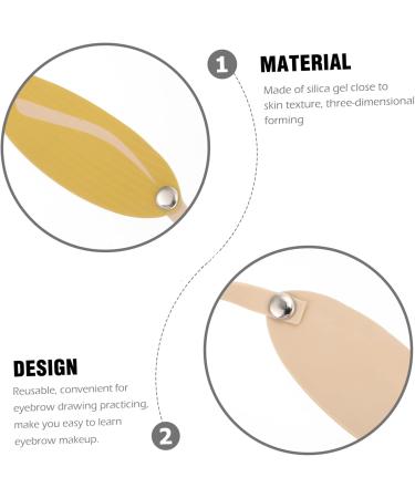 POPETPOP 30 pcs Practice Fake Professional Supply Beginner Skin for Headband Silicone Eyebrow - Buy Online on GoSupps.com