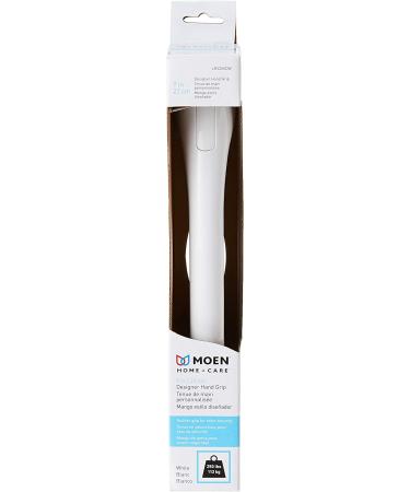 Moen LR2250DW 9-Inch Home Care Designer Hand Grip - Glacier White | Essential Bathroom Safety Accessory - Buy Online on GoSupps.com