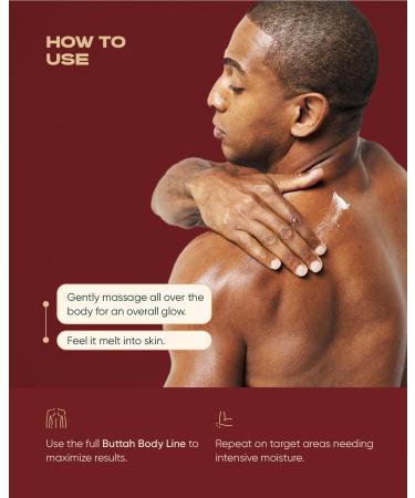 Buttah Skin Whipped Body Butter 4oz - 100% Natural & Organic - Pure Virgin Raw African Shea Butter - Moisturizer for Melanin Rich Skin - Black Owned Skincare - Buy Online on GoSupps.com