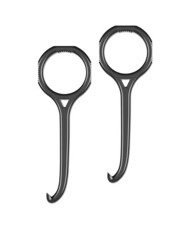 USA Made nCase Aligner-B-Out v2 | Improved Clear Aligner Removal Tool & Retainer Remover Tool | Ortho Approved Aligner Remover Tool For All Aligners(Invisalign Smile Direct Club etc) | Black 2 Pack