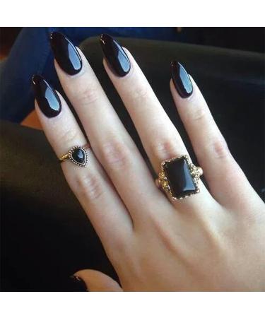 Black Nail Polish - Nail Varnish Quick Dry & Long Lasting 12ml Nails Polish Water-Based Low Odor Environmental Friendly Mild Nail Paint for Nail Art Diy Manicure at Home - Buy Online on GoSupps.com