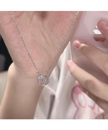 Southjieling Vintage Diamond Choker Necklace | Crystal Peach Heart Pendant | Aesthetic Fashion Jewelry - Buy Online on GoSupps.com