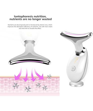 Neck Face Massager Neck Face Beauty Device Red Light Therapy for Face Facial Lift Portable Face Massager for Skin Care for Anti-Aging Lifting and Tightening Sagging Skin (Red) - Buy Online on GoSupps.com