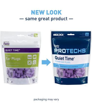 Flents Purple Ear Plugs for Sleeping, Snoring, Traveling, Concerts, Construction & Studying | Made in the USA | NRR 33 | 70 Pair - Buy Online on GoSupps.com
