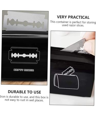 Shop Minkissy 2 Pack Blade Recycling Box - Metal Disposal Container for Safe Razor & Hair Clipping Storage - Buy Online on GoSupps.com