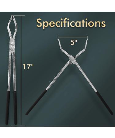 GONGYI 17 Hinge Style Crucible Tongs for Metal Smelting and Refining - Recycle Gold, Copper, Silver, Bronze - Casting Tool - Buy Online on GoSupps.com