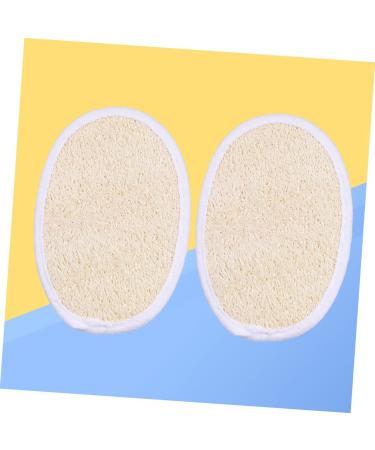 FRCOLOR 2pcs Loofah Sponge Scrubber - Exfoliating Loofah Pads for Glowing Skin | Best for Body Scrubs & Skin Care | Shop Now - Buy Online on GoSupps.com