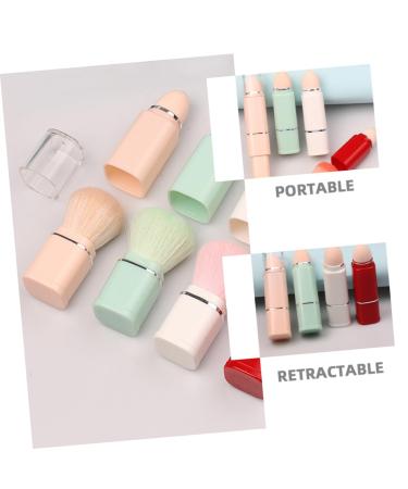 2 in 1 Retractable Makeup Brush - Portable Loose Powder & Blush Brush for Women | Perfect for Face Makeup - Buy Online on GoSupps.com
