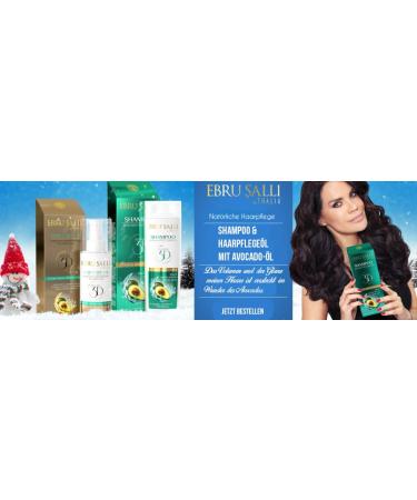 Ebru Salli Hair Care Oil 75ml - Nourishing Avocado Argan & Jojoba Oils for Dry Hair - No Rinse Formula | International Shipping - Buy Online on GoSupps.com