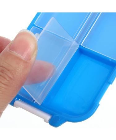 Beaupretty 3 Layers 8 Compartments Daily Medicine Case Daily Pill Organizer Portable Travel Pill Case Pocket Pill Container Blue - Buy Online on GoSupps.com