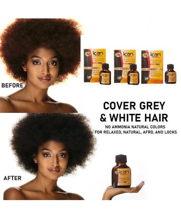 Ikan Permanent Hair Dye Powder - No Ammonia No Peroxide (1.0 Jet Black) - Pack of 6 for International Shipping - Buy Online on GoSupps.com