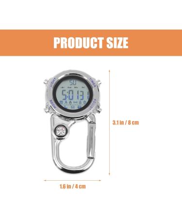 BESPORTBLE Mini Clip Microlight Watch Carabiner Fob Watch Backpacker Clip on Pocket Watch for Outdoor Sports Blue Dark Blue - Buy Online on GoSupps.com