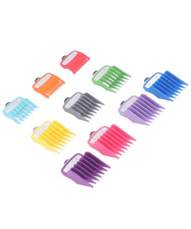 Hair Clipper Guards 10 Sizes Clippers Guards Colorful Number Clipper Guard Hair Clipper Guide Comb Compatiable for Hair Clippers Trimmers Attachment