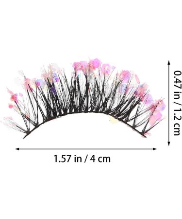 minkissy 3 Pairs Fake Eyelashes Fluffy Eyelashes Extensions Glitter Eyelashes Makeup Supplies for Women Girls - Buy Online on GoSupps.com
