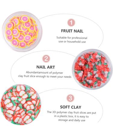 FRCOLOR 1 Set Slice Nail Decoration Strawberry Ornament Tropical Nail Art Decor 3d Fruit Slices Calcomanias Para U as Fruit Manicure Decals Nail Charms Strawberry Stickers Strawberry Decor - Buy Online on GoSupps.com