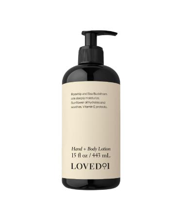 Loved01 Hand & Body Lotion John Legend Skincare Fragrance-Free Daily Lightweight Cream Oprah's Favorite Things Formulated with Shea Butter & Vitamin E 15 oz 15 Fl Oz (Pack of 1)